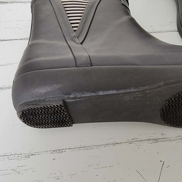 London Fog Piccadilly Women's Black Pull-On Ankle Rain Boots Size US 9M *EUC* - Picture 13 of 13